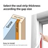 JSIWOTH White D-Shape Weather Stripping 20Ft Self-Adhesive Rubber Seal Strip