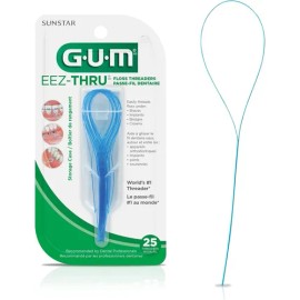 Gum Enhebradores De Hilo Dental Eez-thru - 25 Piezas - 2 Pie