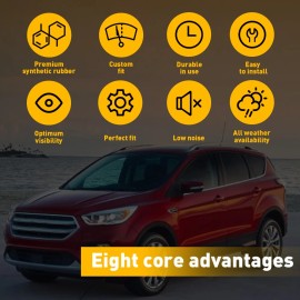 Brazo y hoja limpiaparabrisas trasero para Ford Escape 2013-2018 BB5Z17526C BB5Z 17526-C EXV