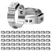 50 Pack 3/4 Inch PEX Cinch Clamps, Stainless Steel Single