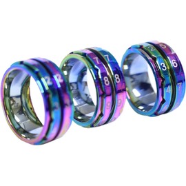 Knitter's Pride Rainbow Row Counter Ring Sz 8