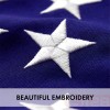 UD_American Flag 220GSM Embroidered Spun Polyester 5x8 Ft