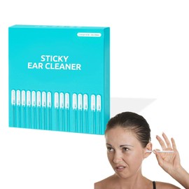 24 Pcs Sticky Cotton swabs Professional Ear Cleaner Set Earwax Removal Tool, Reusable Ear Wax Removal, Dry Ear Cleaning Kit, Professional Ear Wax Remover for Adults Kids Home Use Ear Pick