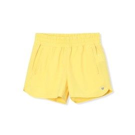 Lands' End Girls Stretch Woven Active Short Limelight Kids Large