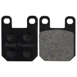 Road Passion 2 Pairs of Brake Pads Compatible with Peugeot Speedfight 2 Jetforce C-Tech Elyseo 50 Electric Vehicle Front and Rear Wheels Semi-metal Replacement 45x35mm 25mm Hole Diameter