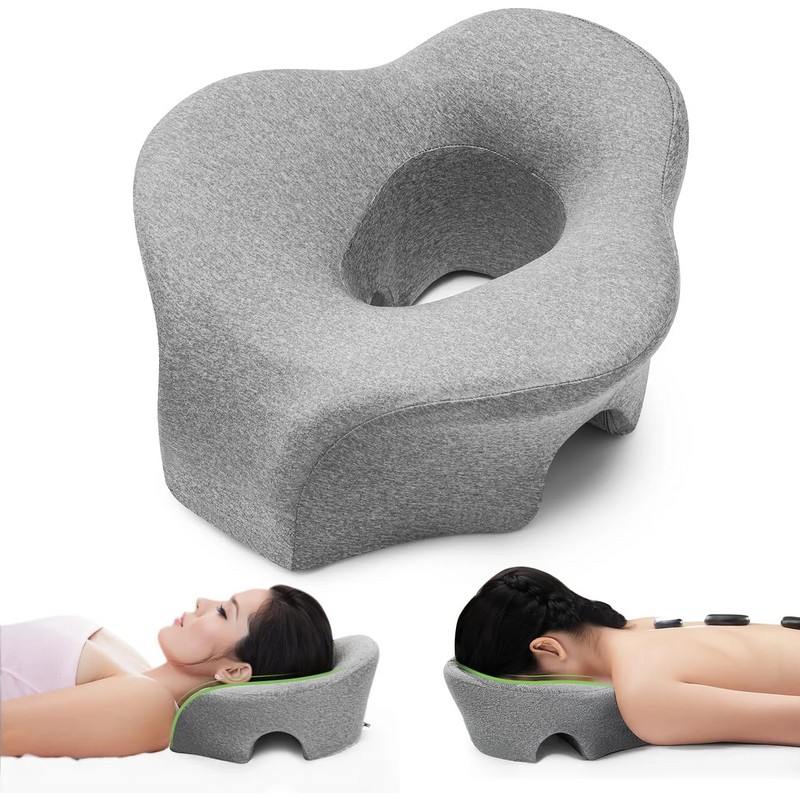 Face Down Memory Foam Pillow for Prone Rest – Ergonomic