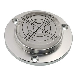Green water 50X11.5mm Scale and with hole Aluminum Alloy Circular Bubble Level High Precision Level Instrument Spirit Level