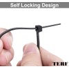 TERF® 100 Pcs Black Cable Ties 140mm (5.51'') X 3.6mm