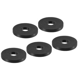 sourcing map Pack of 5 Anti Vibration Disc 35 x 11.5 x 5 mm Round Sealing Spacers for Central Air Conditioning Black