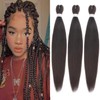 Xtrend 16 Inch Dark Brown EZ Braids 3Packs Pre-Stretched EZ