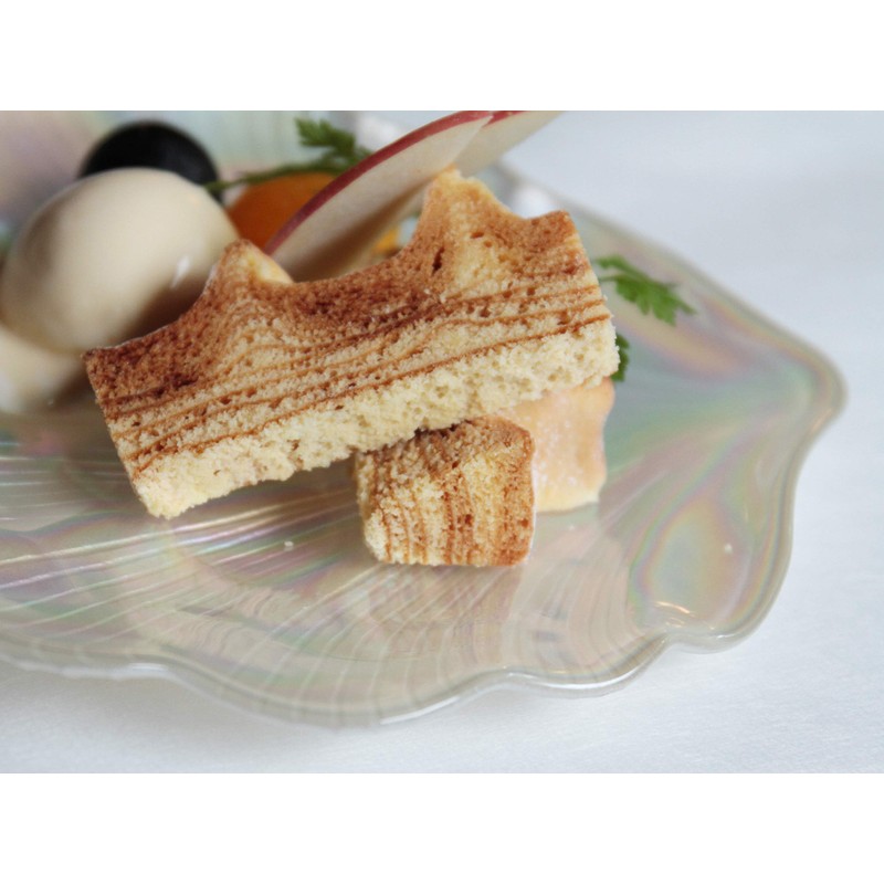 Dolce Duo DAM-030 Shell Plate Plate Glass Aurora Color Seashell