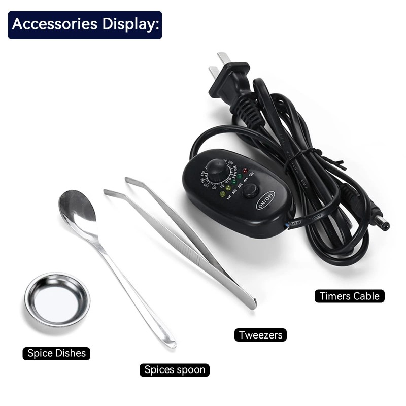 Issnw Ceramic Holder Electric Incense Burner Enamel Builtin Led Lights