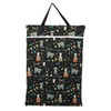 (Raccoon) - Large Hanging Wet/Dry Cloth Nappy Pail Bag for