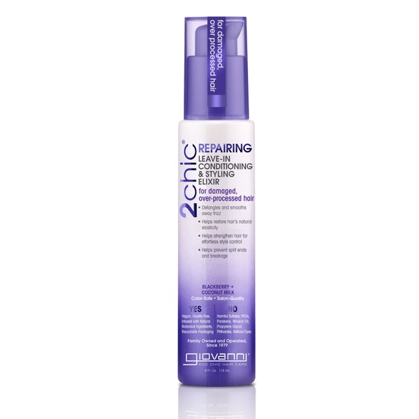 Giovanni 2chic Blackberry and Coconut Milk Ultra Repair Leave-In Conditioning and Styling Elixir 118ml