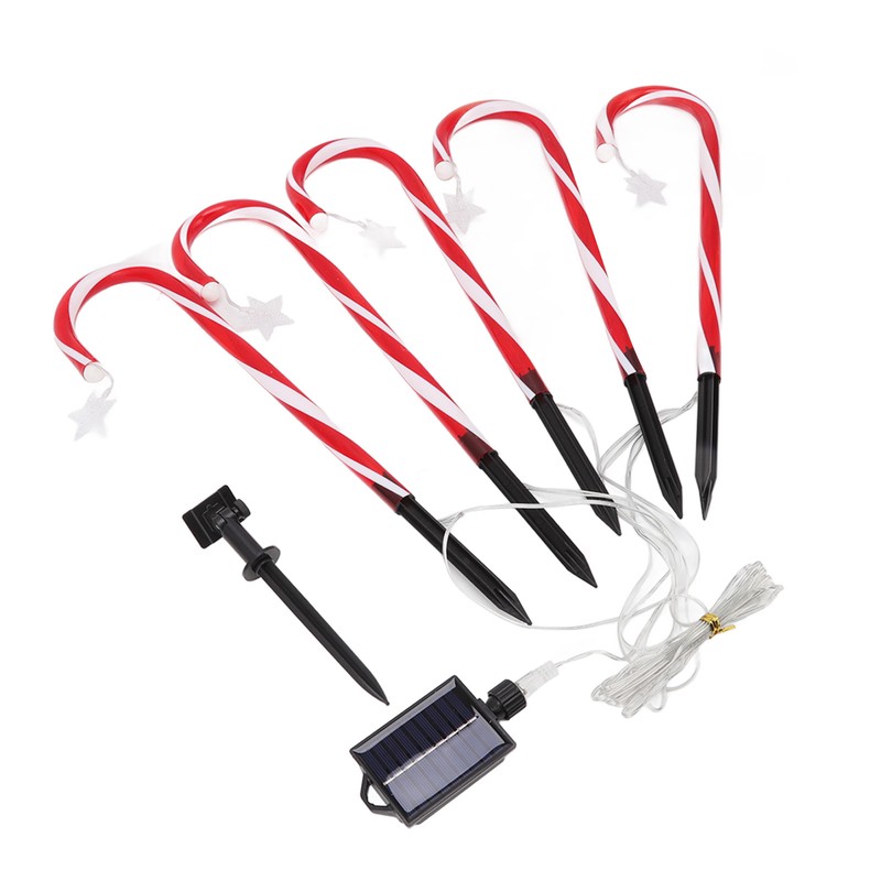 Christmas Candy Cane Lights 1 for 5 IP65 Waterproof 8