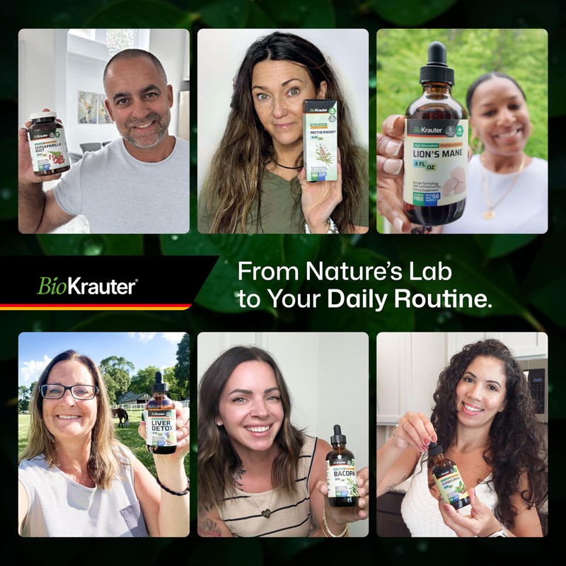 BIO KRAUTER Slippery Elm Bark Tincture - Pure Slippery Elm