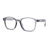 Rectangular Horn Rim Keyhole Plastic Blue Light Filtering Computer Glasses