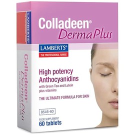 Lamberts Colladeen Derma Plus – Collagen & Skin Support with Vitamin C, Niacin & Biotin – 60 Tablets
