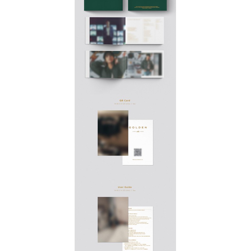 BTS Jungkook Golden 1st Solo Album Full 4 Version SET