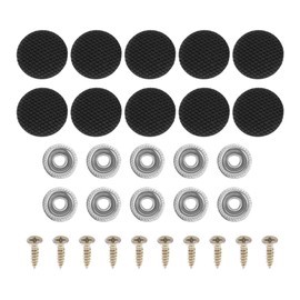 INFINAUTO Headliner Button Buckle Repair Clip, Car Roof Interior Ceiling Fixing Roof Snap Rivets Retainer Metal Gingham Black, 10 Pcs