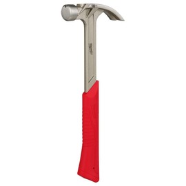 Milwaukee 16 oz Smooth Face Hybrid Claw Hammer 13 in. Fiberglass Handle