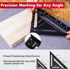 Arrow Aluminum Alloy Carpenter Square Set, 7-Inch & 12-Inch Rafter