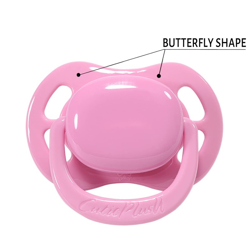 CutiePlusU Adult Size Butterfly Dummy Large Shield 3 Pack -