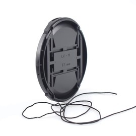 77 mm camera lens cap, lens cap or centre pinch lens cap for Nikon, Canon, Sony and other DSLR cameras (77 mm camera lens cap)