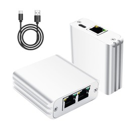 GINTOOYUN 2-in 1-Out RJ45 Network Manual Switch Selector 1-in 2-Out Bidirectional Switch Box 2 Port RJ11 RJ12 Manual Sharing Telephone Switch Box