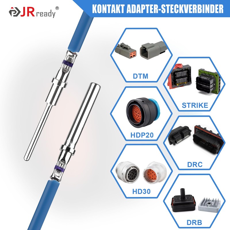 JRready ST6295 50 Pairs Solid 20 Gauge Clamps
