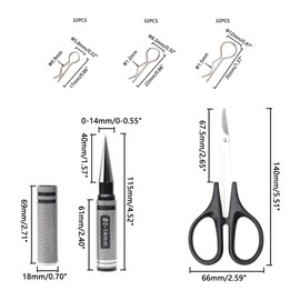 Pxyelec 0-14mm Hole Puncher Reamer Hole RC Vehicle Shell Scissor Set and RC Body Clips Universal R Pins for All 1/5 1/8 1/10 1/16 1/18 for Buggy Crawler Monster Truck Baja On-Road Drift Car
