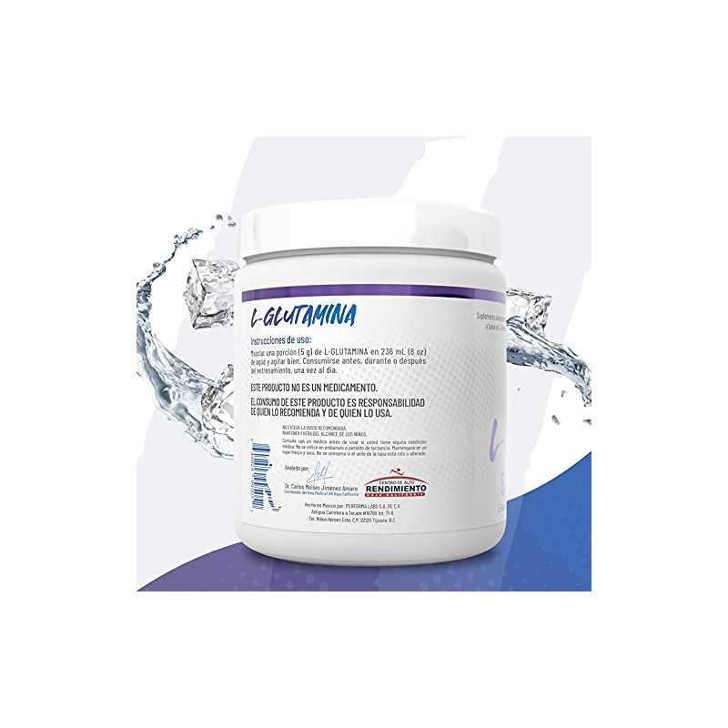 Fit Soul L-Glutamina Suplemento Alimenticio 300 g Fortalecedor