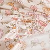 Mateju Single Fitted Sheets Floral Pattern, Soft Microfiber Bed Sheets