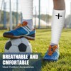 Croloose 2 Pairs Faith Cross Football Leg Sleeves Scrunch Sports