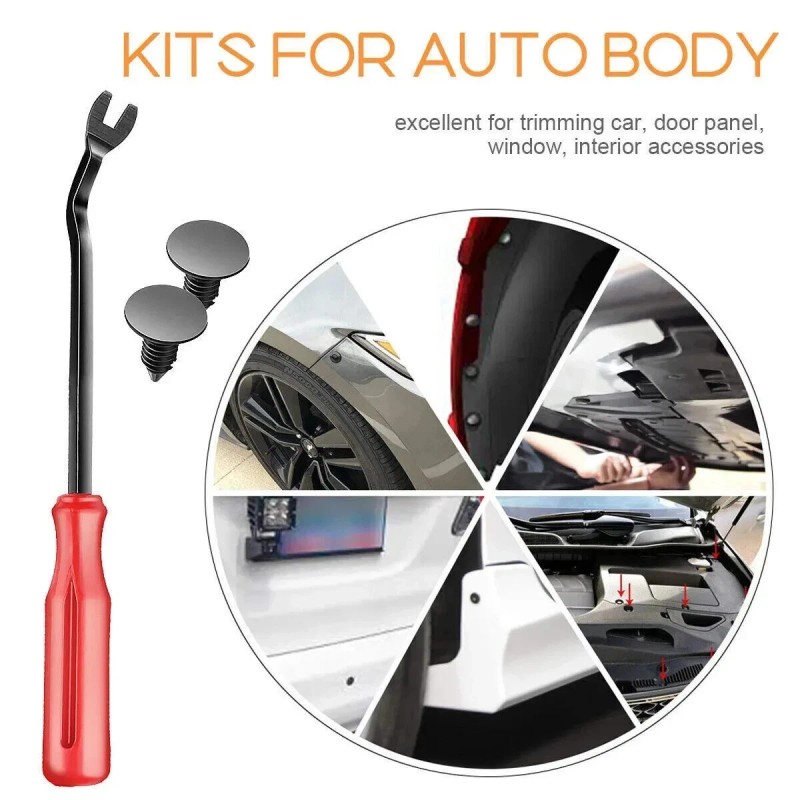 Ameribox 650Pcs Car Retainer Auto Fasteners Push Trim Plastic Clips