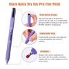 BAYTORY 6 Pcs Retractable Gel Pens, 0.5mm Black Ink Pen