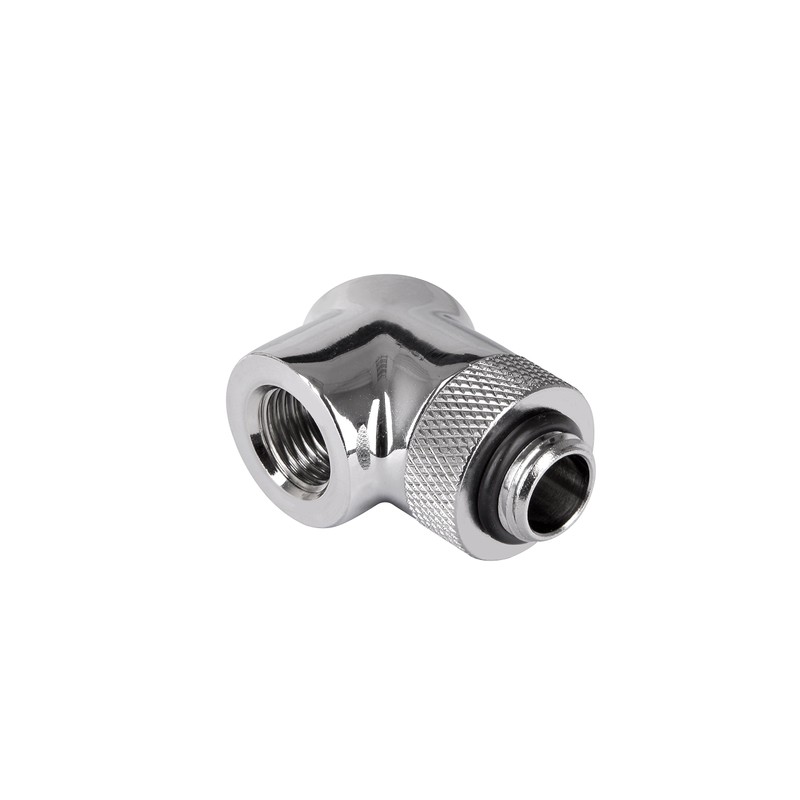 Thermaltake Pacific DIY LCS Chrome G1/4 90 Degree Adapter Fitting