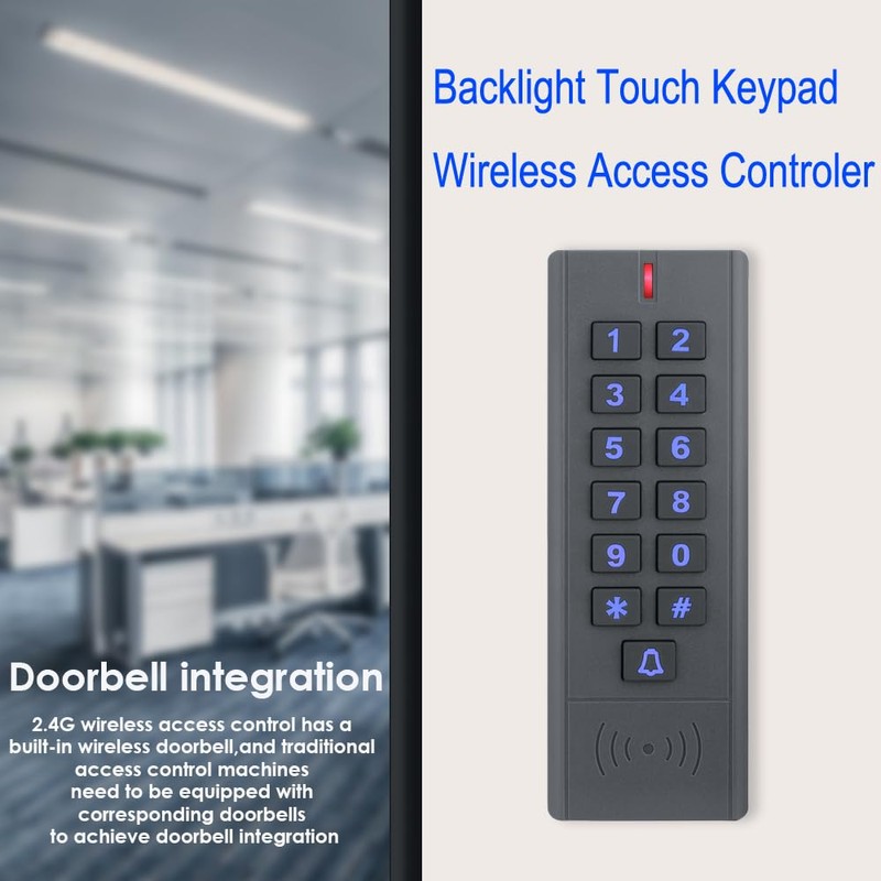Access Control Keypad Reader Smart Keypad Lock IP65 Waterproof Remote