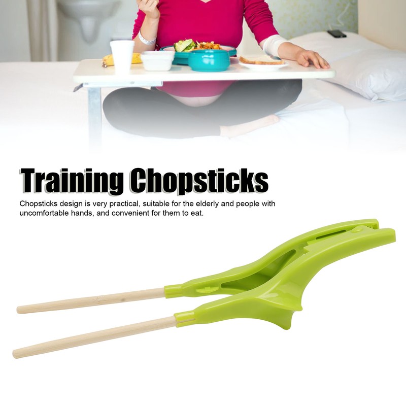 Disabled Chopsticks ABS and Bamboo Streamlined Anti Skid Learning Chopstick