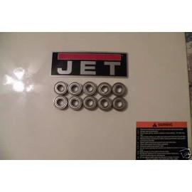 BTW JET 18 INCH BAND SAW BLADE GUIDE BEARINGS 10 PIECE SET FITS JWBS-18X BAND SAW