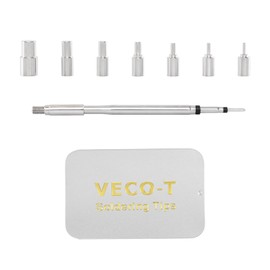 Upgrade Heat Set Insert Tool, Soldering Iron Tips with M2 M2.5 M3 M4 M5 M6 M8 Thread Inserts, Compatible with C245 Soldering Iron, Professional 3D Printing Repair Tools for Hobbyists 丨Makers