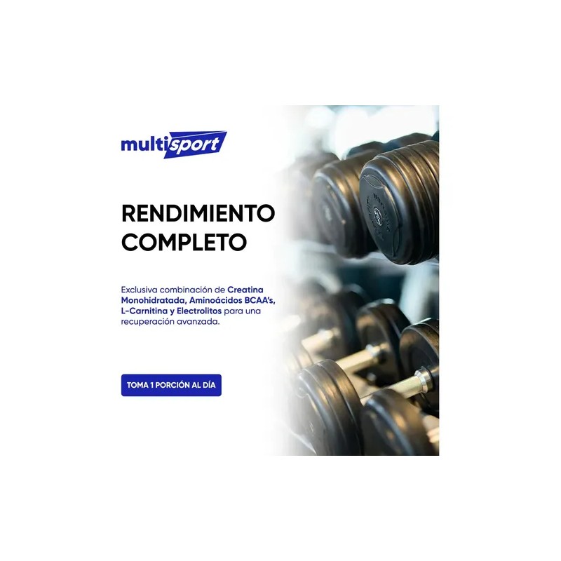 Creatina Multi Sport Complete 25 Serv Bcaa L Carnitina Naranja