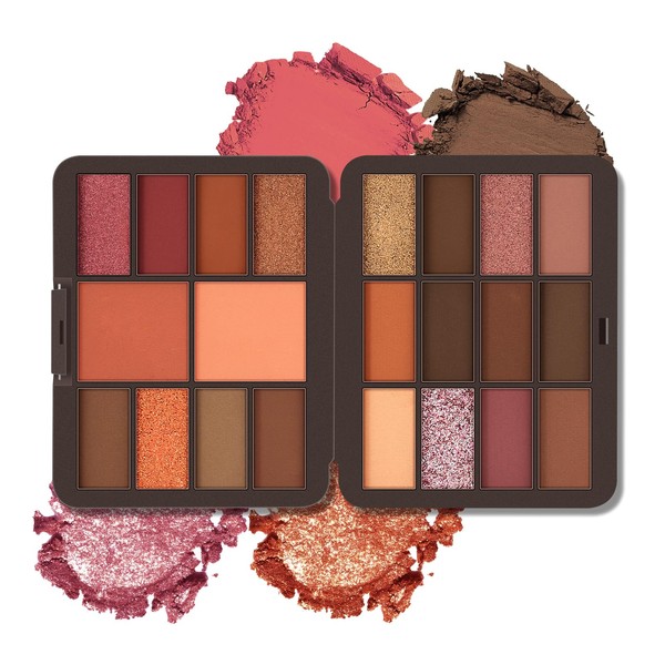 GEUUFEA 22-color Eyeshadow Palette, Matte Eyeshadow Powder, Highly Pigmented Waterproof