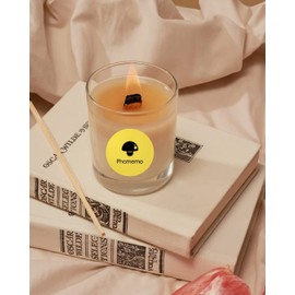 Phomemo Round Label for M110/M120/M200/M220 Label Printer Multifunctional Labels 1.96 x 1.96 Inches (50 x 50 mm) Thermal Label for Barcode, DIY Logo, Home, Office, 140 Labels/Roll Yellow.