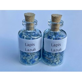 Lapis Lazuli Crystal Mini Gemstone Bottles, Many Different Crystals available! (Lapis Lazuli)