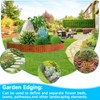 MTART Metal Garden Edging for Landscaping, Sturdy Corrugated Edging Border