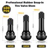 Tottist 100 Pieces TR412 TR413 TR414 Tire Valve Stems Rubber