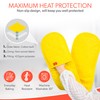 Yellow Oven Gloves Heat Resistant by Kiyotsu: Premium, Double Quilted