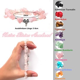 MILAKOO Chip Bracelet Gemstone Bracelet Women's Tree of Life Bracelet Women's 7 Chakra Bracelet, Zinc