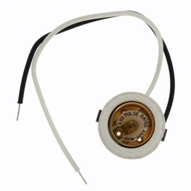 Leviton Medium Base HID Porcelain Lampholder, 4Kv Pulse Rated, Keyless, Two Leads, 18Awg Sew-2 200C 600V, For High Pressure Sodium Lamp, 18876